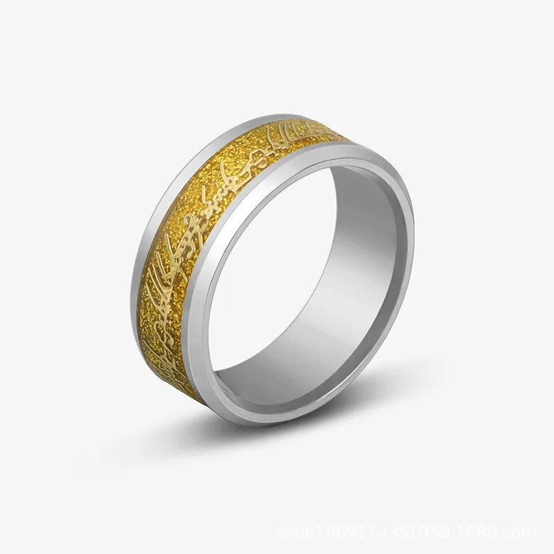 Viking Dragon Black Wedding Band Rings For Men Stainless Steel Inlaid Blue Carbon Fibre Punk Knuckle Ring Jewelry Bague Homme